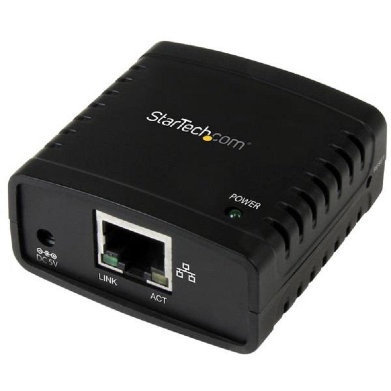 Startechcom 10 100mbps Ethernet To Usb 20 Network Print Server Windows 10 Lpr Lan Usb Print Server Adapter
