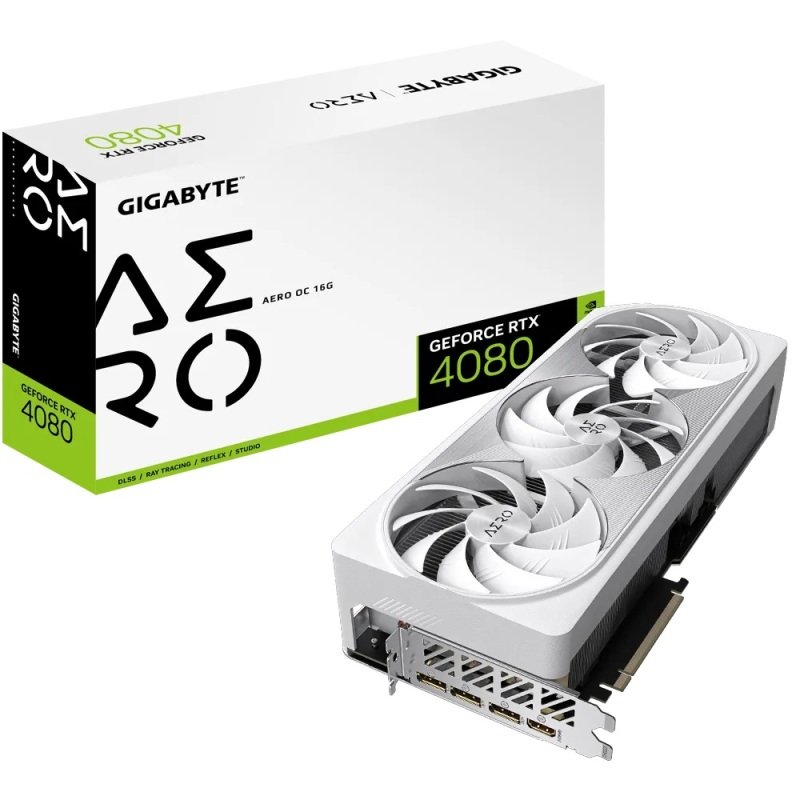 Image of Gigabyte GeForce RTX 4080 16GB AERO OC Graphics Card