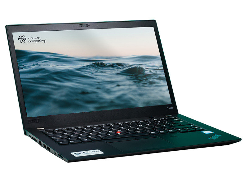 Circular Computing Remanufactured Lenovo ThinkPad T480s Intel Core i5 8GB RAM 256GB 14 Laptop