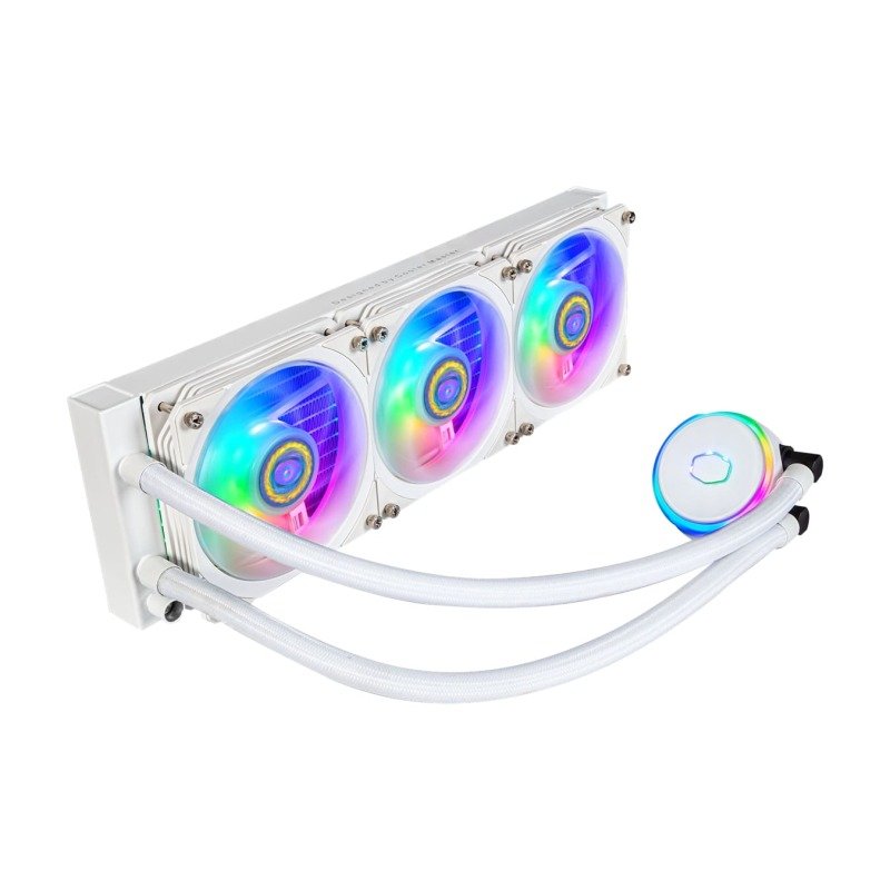 Click to view product details and reviews for Cooler Master Masterliquid Pl360 Flux White Edition.
