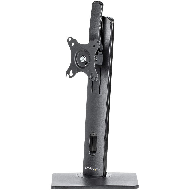 Startech Free Standing Single Monitor Mount Height Adjustable Monitor Stand For Vesa Mount Displays Up To 32