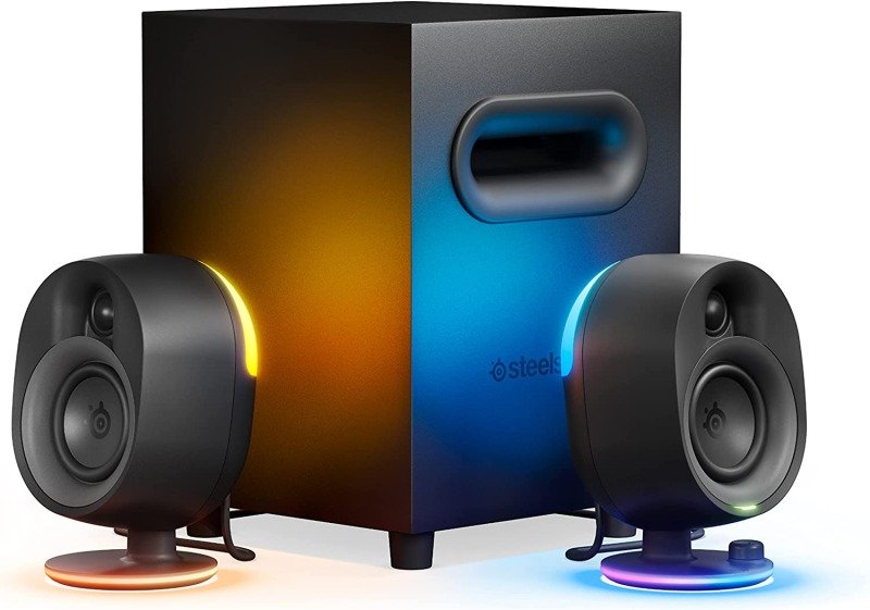 Click to view product details and reviews for Steelseries Arena 7 Illuminated 21 Gaming Speakers.