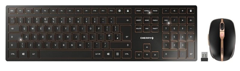 Cherry Dw 9100 Slim Wireless Keyboard And Mouse Set Black