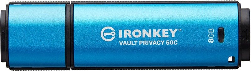 Image of Kingston IronKey VP50 C 8GB Encrypted AES-256 Encrypted FIPS 197 USB Flash Drive