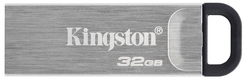 Image of Kingston DataTraveler Kyson 32GB USB 3.2 Flash Drive - Gen 1 with Stylish Capless Metal Case