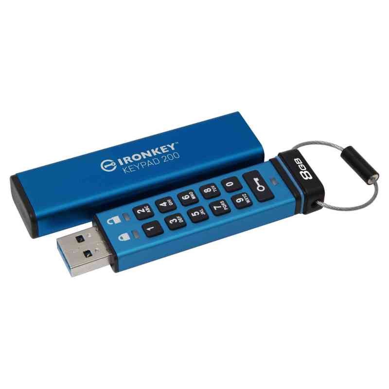 Image of Kingston IronKey Keypad 200 8GB Hardware-encrypted USB Flash Drive