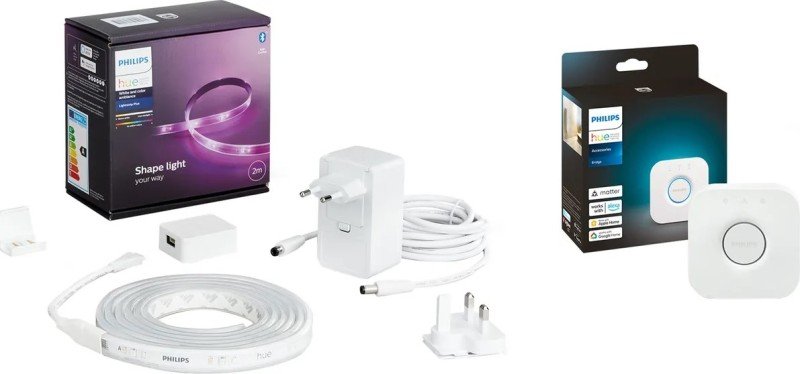 Click to view product details and reviews for Philips Hue White And Colour Ambiance Lightstrip V4 2 Metre And Bridge.