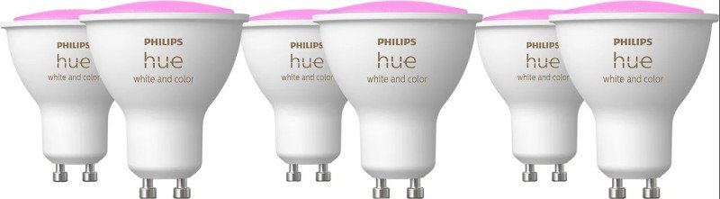 Philips Hue White And Colour Ambiance 43w Gu10 6pack