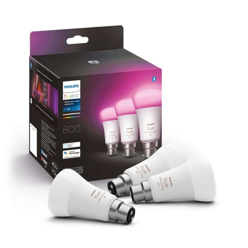 Click to view product details and reviews for Philips Hue White And Colour Ambiance 65w B22 3 Pack.