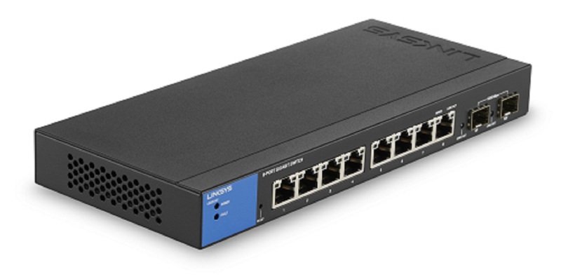 Image of Linksys LGS310C-EU - 8-Port Managed Gigabit Ethernet Switch with 2 1G SFP Uplinks