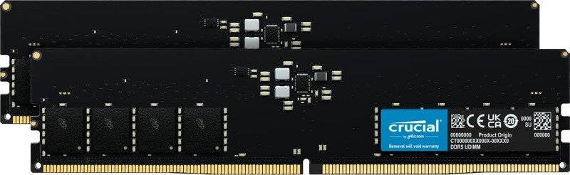 Crucial 32GB (2x16GB) 5600MHz CL46 DDR5 Desktop Memory