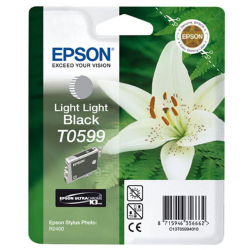 Image of Epson T0599 Pigmented Light Light Black Ink Cartridge
