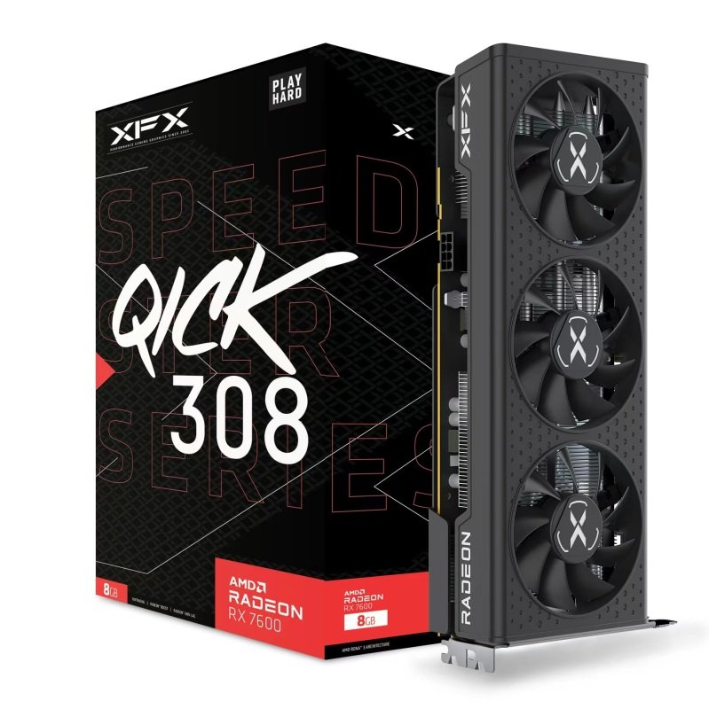 Click to view product details and reviews for Xfx Amd Radeon Rx 7600 Speedster Qick 308 Black 8gb Graphics Card For Gaming.