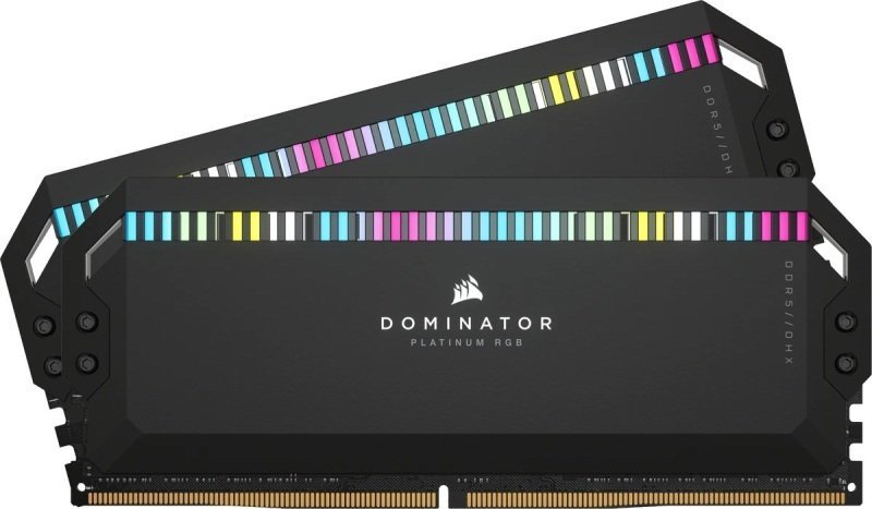 Corsair Dominator Platinum Rgb 64gb Ddr5 5200mhz Cl40 Desktop Memory Black