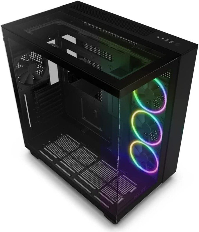 Click to view product details and reviews for Nzxt H9 Elite Mid Tower Gaming Case Black.