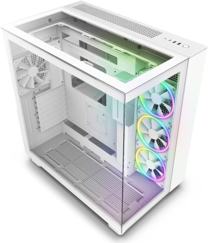 Click to view product details and reviews for Nzxt H9 Elite Mid Tower Gaming Case White.