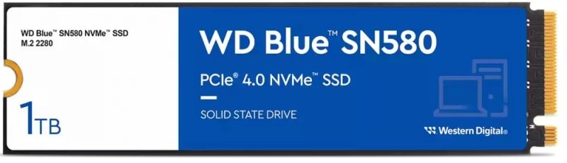 Wd Blue Sn580 1tb M2 Pcie Gen4 Nvme Ssd