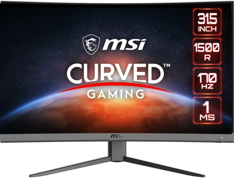 Msi G32cq4 E2 32 Inch Quad Hd 165hz 1ms Hdr Ready Amd Freesync Premium 1500r Curved Gaming Monitor