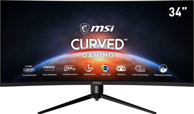 Click to view product details and reviews for Msi Optix Mag342cqr 34 Inch Quad Hd 144hz Adaptive Sync Hdr Ready 1500r Curved Gaming Monitor.