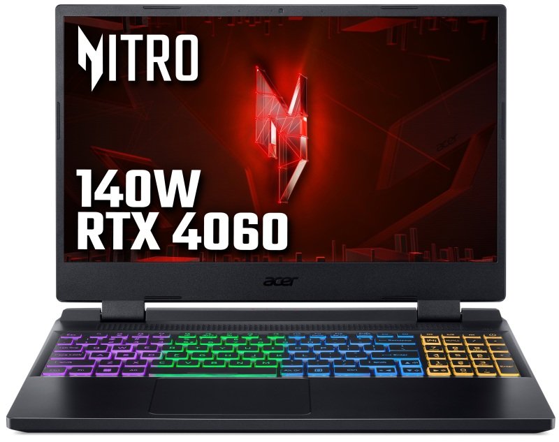Acer Nitro 5 AN515-58 Gaming Laptop, Intel Core i7-12650H, 16GB RAM, 1TB PCIe SSD, 15.6" Full H