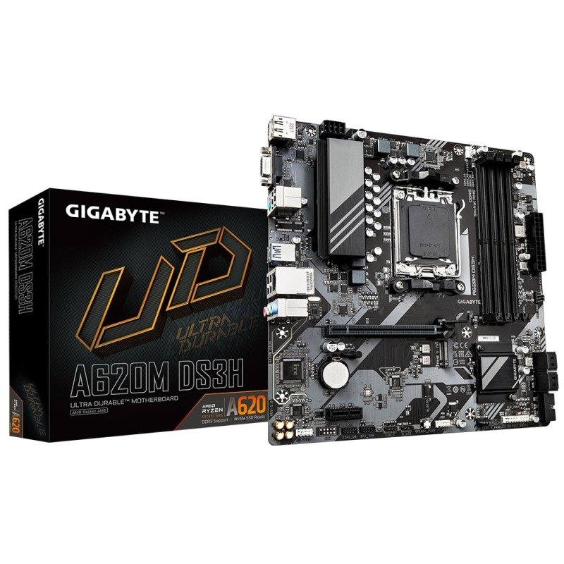 Image of Gigabyte A620M DS3H DDR5 mATX Motherboard