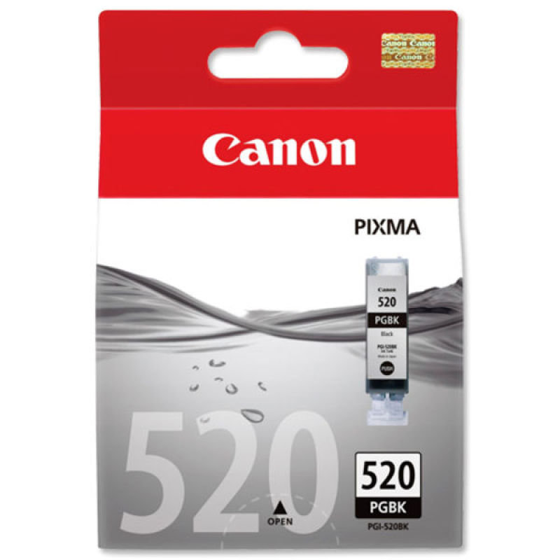 Image of Canon PGI 520BK Pigmented Black Ink Cartridge