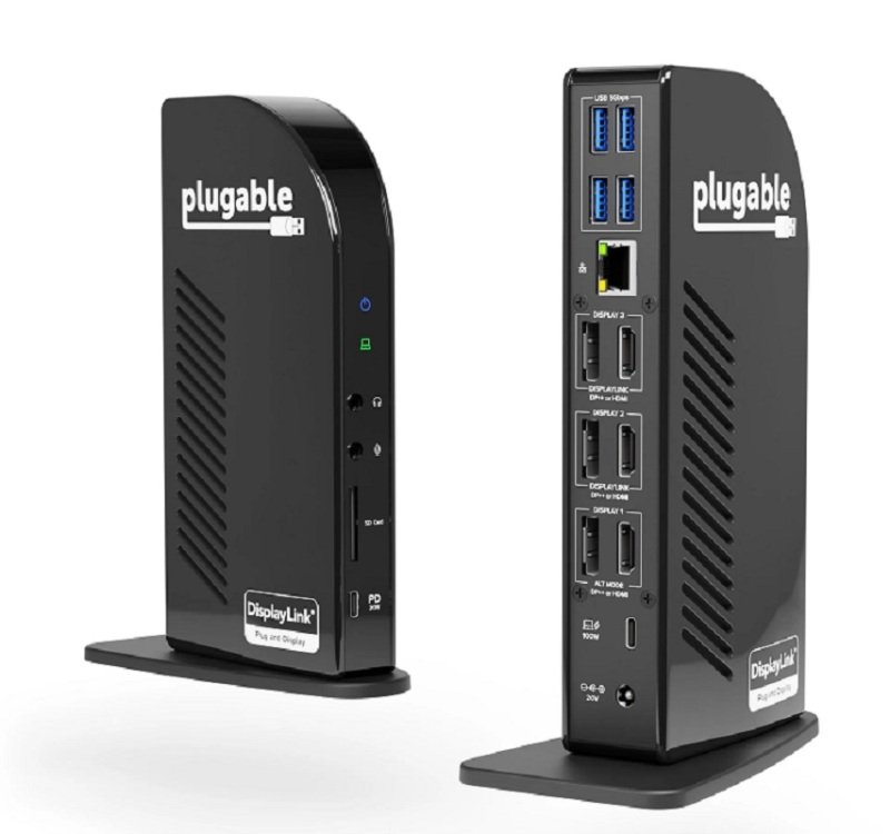 Click to view product details and reviews for Plugable Usb C Triple 4k Display Docking Station.