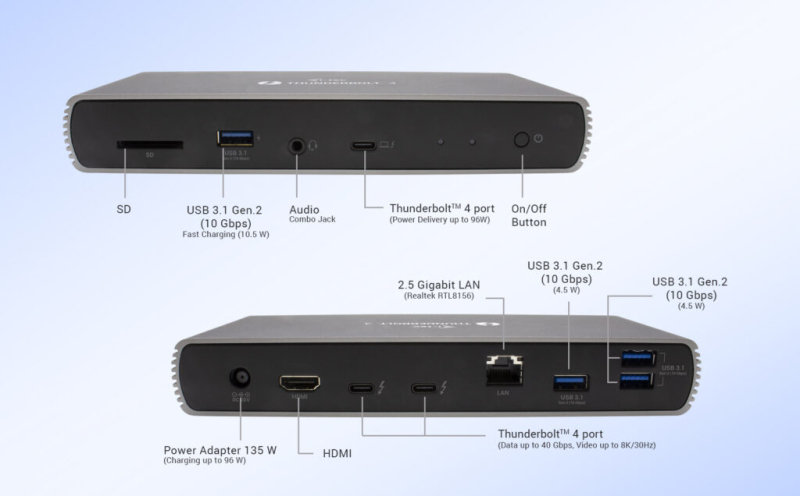 Click to view product details and reviews for Thunderbolt 4 Dual Display Docking Station Pd 96w Uk Versio.