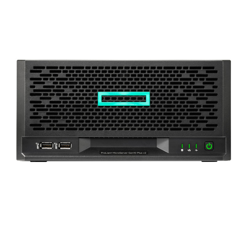 Click to view product details and reviews for Hpe Proliant Microserver Gen10 Plus V2 E 2314 4 Core 16gb U Vroc 4lff Nhp 180w External Ps Server.