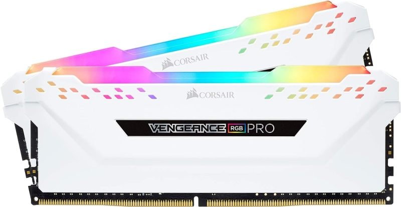 Image of Corsair Vengeance RGB PRO 16GB DDR4 3600MHz CL18 Desktop Memory - White