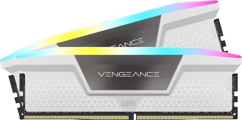 Image of Corsair Vengeance RGB 32GB DDR5 6000MHz CL36 Desktop Memory - White