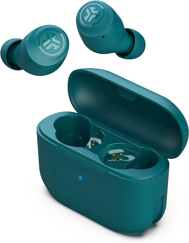 Click to view product details and reviews for Jlab Go Air Pop True Wireless Earbuds Teal.