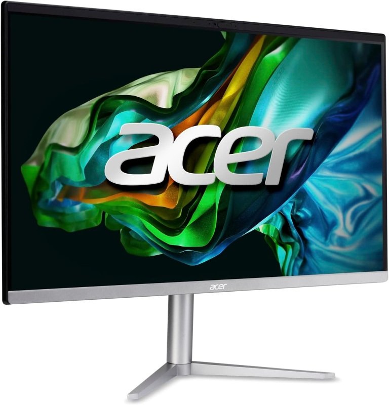 Acer Aspire C24-1300 AIO Desktop PC, AMD Ryzen 3 7320U, 8GB DDR5, 512GB PCIe SSD, 23.8" Full HD