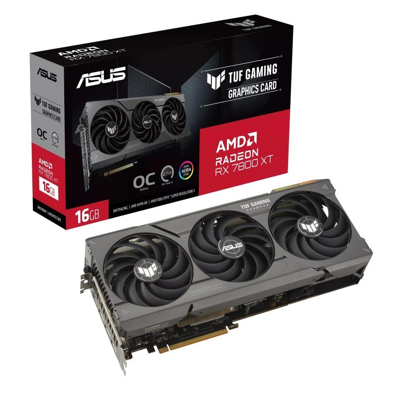 Click to view product details and reviews for Asus Amd Radeon Rx 7800 Xt 16gb Tuf Gaming Oc Graphics Card For Gaming.