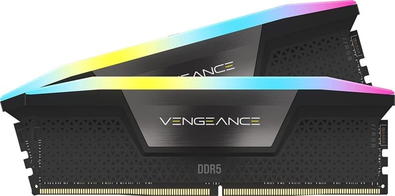 Image of Corsair Vengeance RGB Black 32GB 6400MHz DDR5 Memory Kit