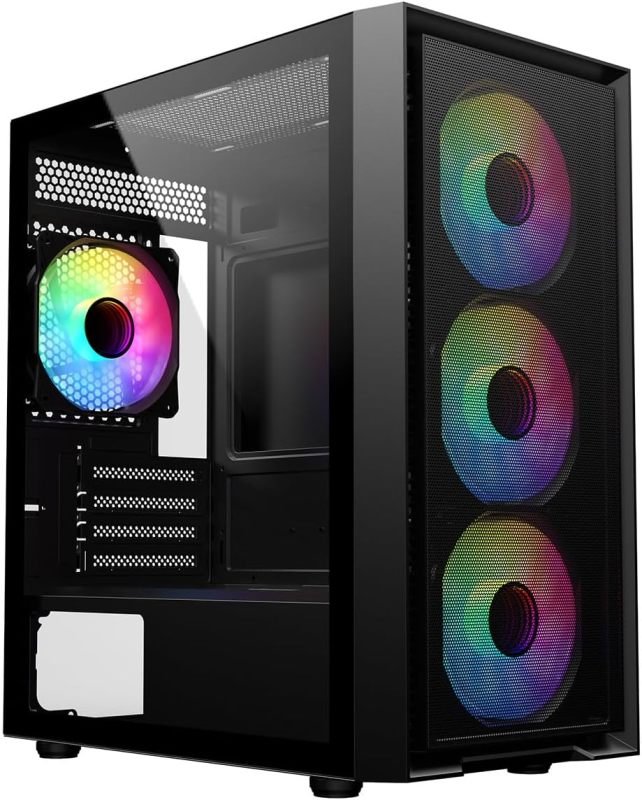 Click to view product details and reviews for Cit Luna Black Tempered Glass Micro Atx Case.