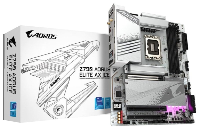 Image of Gigabyte Z790 AORUS ELITE AX ICE ATX Motherboard