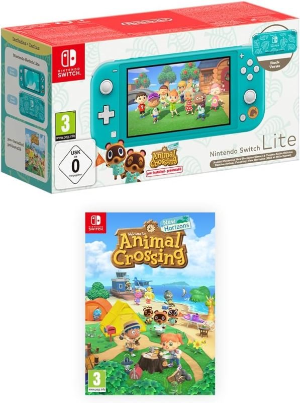 Nintendo Switch Lite Animal Crossing: New Horizons Timmy & Tommys Edition