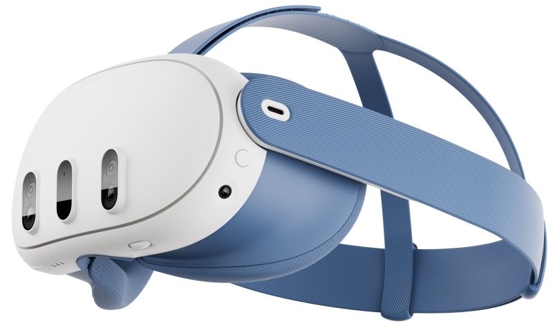 Meta Quest 3 Colored Facial Interface And Strap Blue