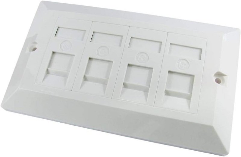 Click to view product details and reviews for Cables Direct Cat5e Quad Port Fplate4 X Modules.