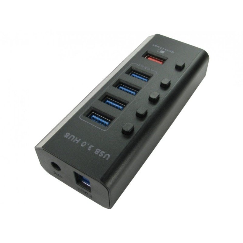 Click to view product details and reviews for Cables Direct Newlink 5 Port Usb30 Hub With Fast Charge Port Psu.