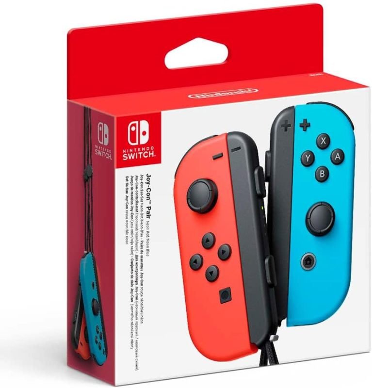 Nintendo Joy Con Pair Neon Red Neon Blue
