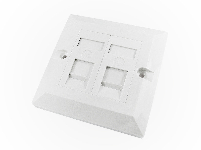 Click to view product details and reviews for Cables Direct Cat5e Dual Port Fplate2 X Modules.
