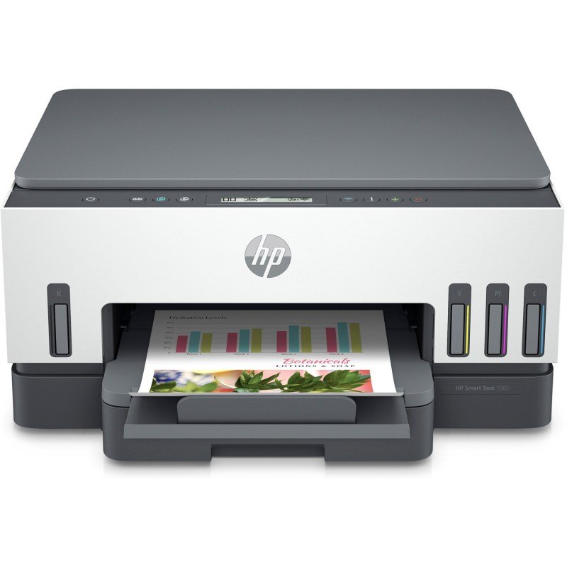 Click to view product details and reviews for Hp Smart Tank 7005 All In One Multifunction Printer Colour Inkjet Refillable Letter A 216 X 279 Mm A4 210 X 297 Mm Original A4 Legal Media Up To 15 Ppm Printing 250 Sheets Usb 20 Wi Fiac Bluetooth.