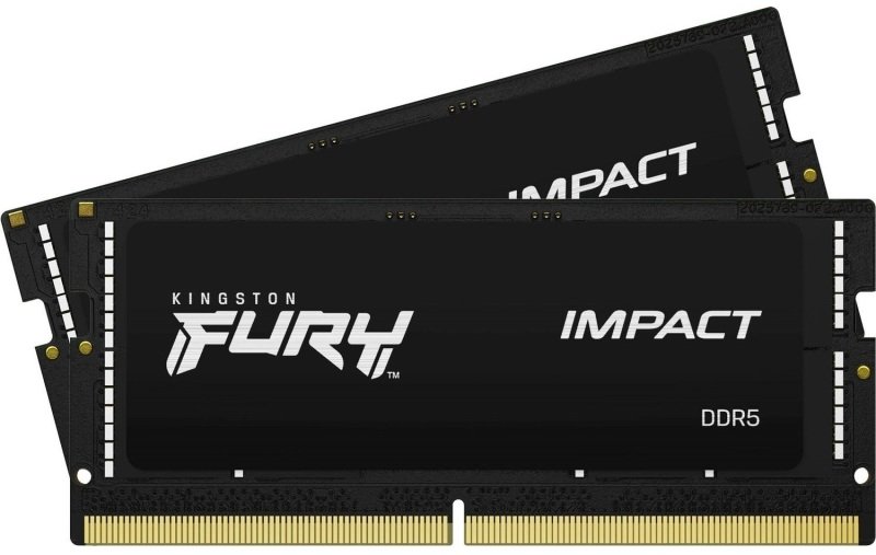 Kingston Fury Impact 32gb 2x16gb 4800mhz Cl38 Ddr5 Sodimm Memory