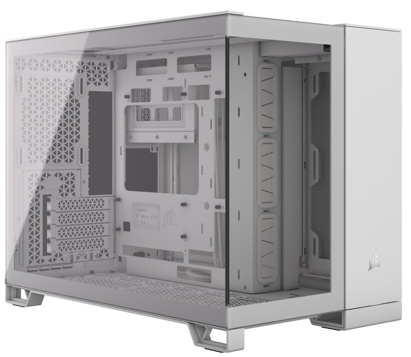 Corsair 2500x Micro Atx Dual Chamber Pc Case White