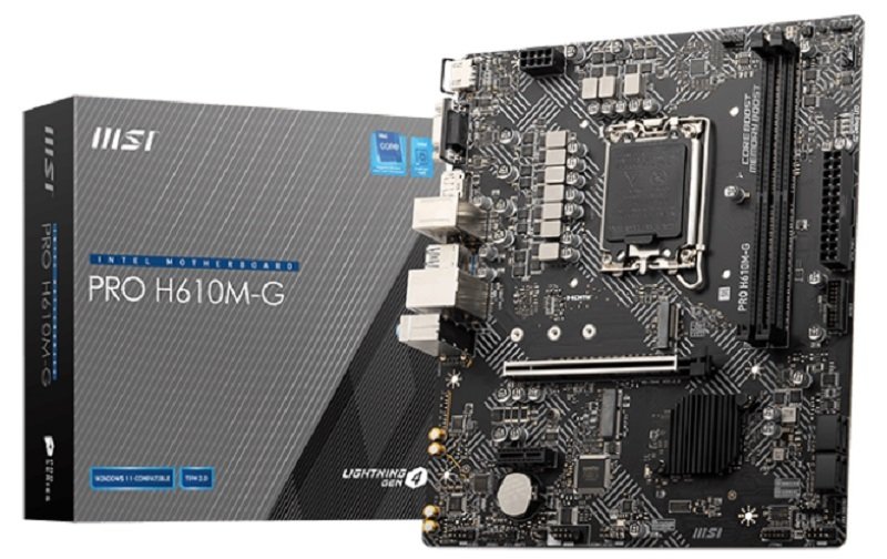 MSI PRO H610M-G DDR5 mATX Motherboard