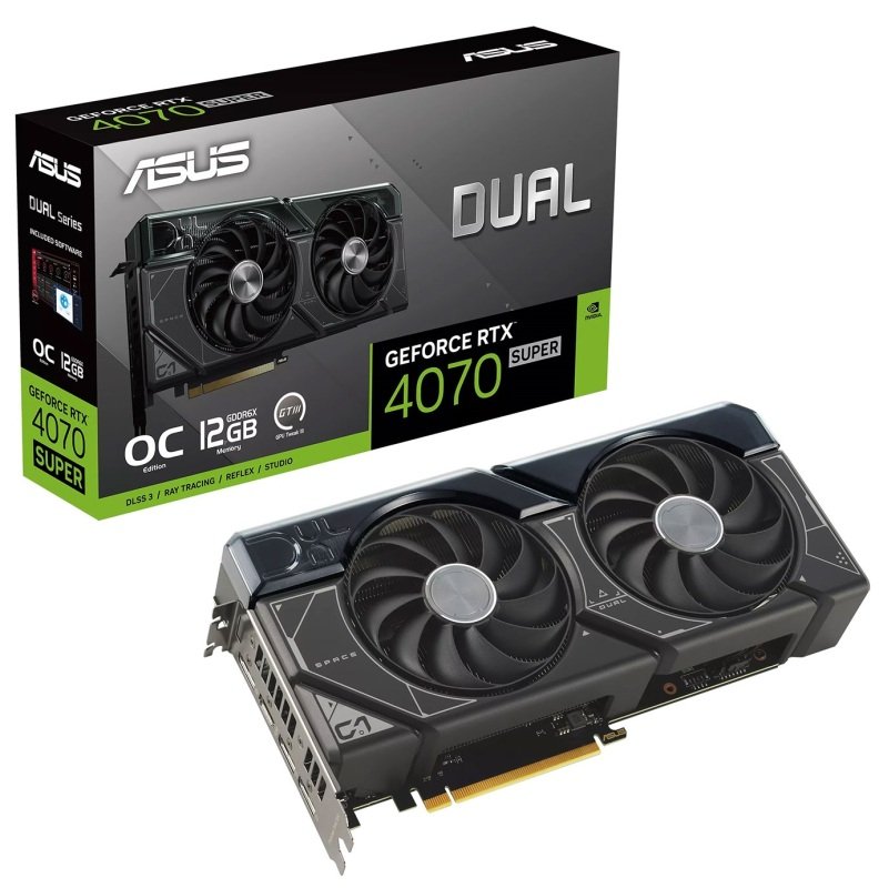 Click to view product details and reviews for Asus Nvidia Geforce Rtx 4070 Super 12gb Dual Oc Graphics Card For Gaming.