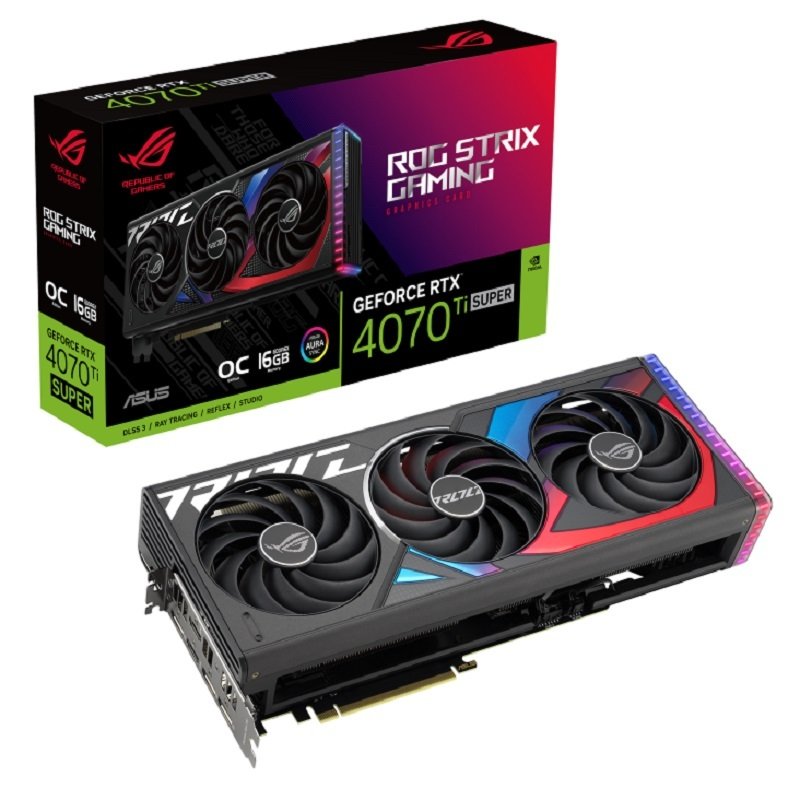 Click to view product details and reviews for Asus Nvidia Geforce Rtx 4070 Ti Super 16gb Rog Strix Oc Graphics Card For Gaming.