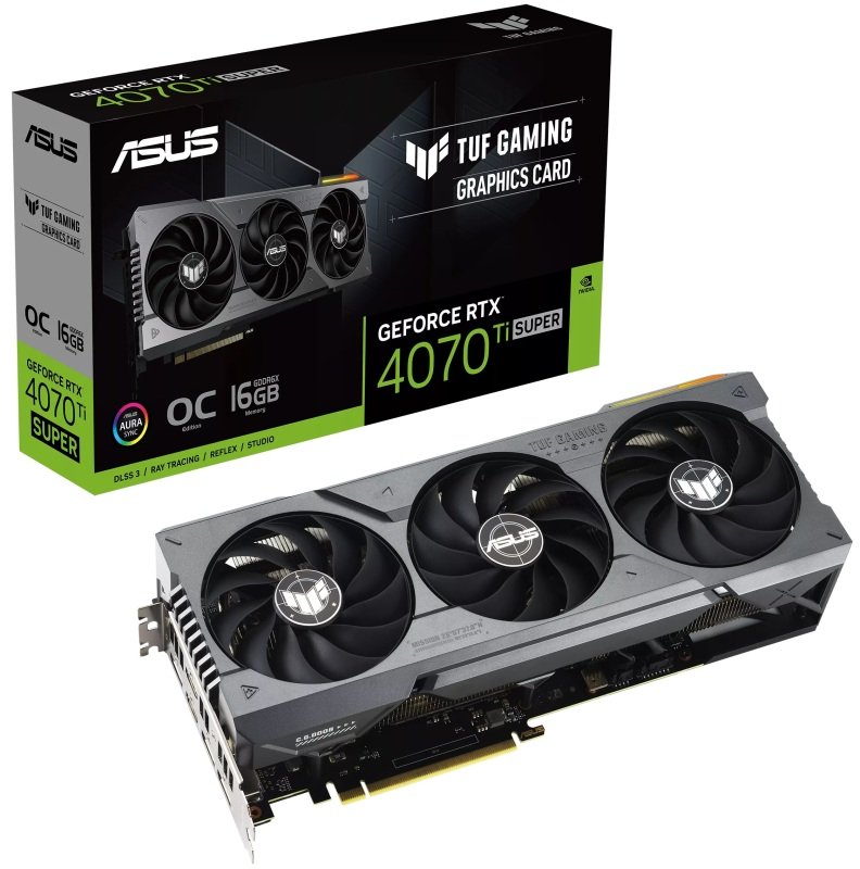 Click to view product details and reviews for Asus Nvidia Geforce Rtx 4070 Ti Super 16gb Tuf Gaming Oc Graphics Card For Gaming.